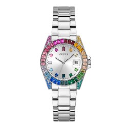 часовник,часовници,guess,opaline,watch,silver,(silver)