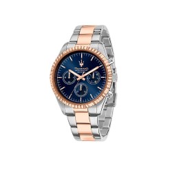 часовник,часовници,maserati,competizione,43,mm,watch,pink,rose,gold,(blue)