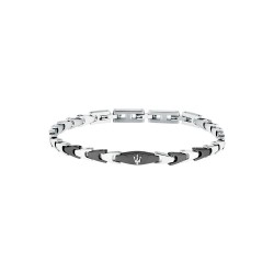 бижутерия,maserati,jm225avd83,bracelet,black,(silver)