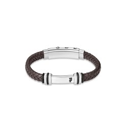 бижутерия,police,highbridge,bracelet,silver,(silver,brown)