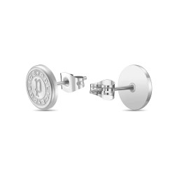 бижутерия,police,pontevedra,ii,disc,stud,earrings,silver,(silver)