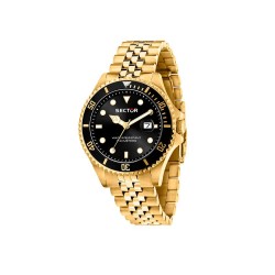 часовник,часовници,sector,230,43,mm,3h,watch,gold,black,dial,(golden)