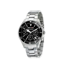 часовник,часовници,sector,230,43,mm,ss,chronograph,watch,silver,(silver,black,dial)
