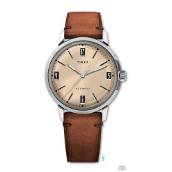часовник,часовници,timex,marlin,watch,brown