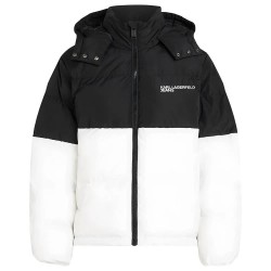 яке,дамски,якета,и,палта,karl,lagerfeld,blocked,puffer,jacket,black,white,(black)