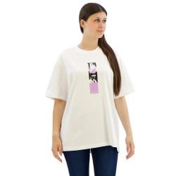 тениска,дамски,тениски,karl,lagerfeld,relax,repeated,karl,short,sleeve,t,shirt,white