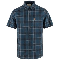 риза,с,къс,ръкав,дамски,ризи,мъжки,ризи,fjällräven,Övik,travel,short,sleeve,shirt,blue,(indigo,blue,dark,navy)
