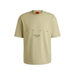 тениска,мъжки,тениски,hugo,duwrite,01,short,sleeve,t,shirt,beige,(open,green)