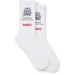 чорапи,мъжки,чорапи,hugo,rib,rb,10270672,socks,2,pairs,white,(white)