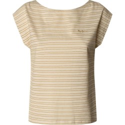 тениска,дамски,тениски,pepe,jeans,alex,short,sleeve,t,shirt,beige,(mousse,white)