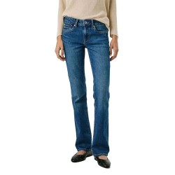 дамски,панталони,pepe,jeans,bootcut,fit,low,waist,jeans,blue