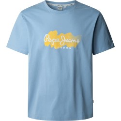 тениска,мъжки,тениски,pepe,jeans,milton,short,sleeve,t,shirt,soho,blue,(blue)
