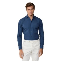 риза,с,дълъг,ръкав,мъжки,ризи,hackett,ess,gmd,poplin,long,sleeve,shirt,dark,denim,blue,(blue)