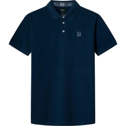 мъжки,блузи,с,яка,hackett,heritage,madras,trim,short,sleeve,polo,blue