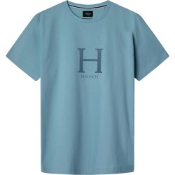 тениска,мъжки,тениски,hackett,heritage,short,sleeve,t,shirt,blue,(wave,blue)