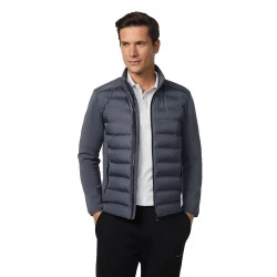 блуза,мъжки,пуловери,hackett,light,wt,hybrid,full,zip,sweatshirt,grey