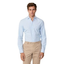 риза,с,дълъг,ръкав,мъжки,ризи,hackett,textured,cotton,stripe,long,sleeve,shirt,blue