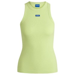 тениска,дамски,тениски,hugo,easy,10257055,blue,sleeveless,t,shirt,bright,green,(green)