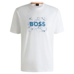 тениска,мъжки,тениски,boss,logospace,01,short,sleeve,t,shirt,white
