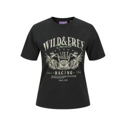 тениска,дамски,тениски,jack,&,jones,britta,slim,regular,fit,jjxx,short,sleeve,t,shirt,black,(black,wild,&,free)