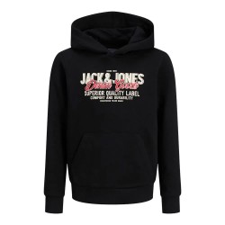 суичър,детски,блузи,jack,&,jones,logo,2,col,hoodie,black