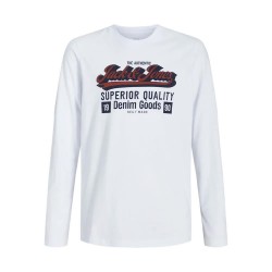 тениска,детски,тениски,jack,&,jones,logo,2,col,long,sleeve,t,shirt,cloud,dancer,(white)