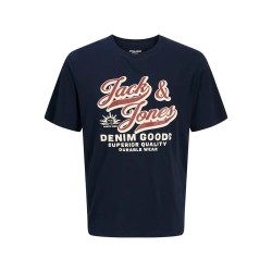 тениска,мъжки,тениски,jack,&,jones,logo,2col,plus,size,short,sleeve,t,shirt,sky,captain,(blue)