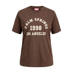 тениска,дамски,тениски,jack,&,jones,merle,regular,jjxx,short,sleeve,t,shirt,bracken,palm,springs,(brown)