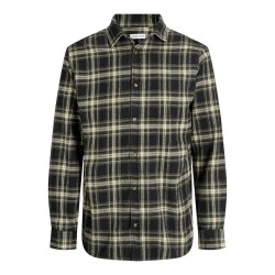 карирана,риза,мъжки,ризи,jack,&,jones,oshua,check,plus,size,long,sleeve,shirt,black,(green)