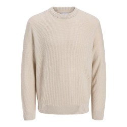 Блуза Jack & jones Roy sweater - Beige (Moonbeam) блуза,мъжки,пуловери,jack,&,jones,roy,sweater,beige,(moonbeam)