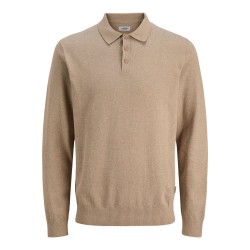 мъжки,блузи,с,яка,jj,rebel,callum,knit,long,sleeve,polo,crockery,melange,(beige)