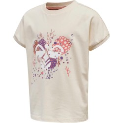 тениска,детски,тениски,hummel,atlantis,short,sleeve,t,shirt,beige,(mother,of,pearl)