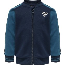 блуза,детски,блузи,hummel,glow,full,zip,sweatshirt,blue,(black,iris)