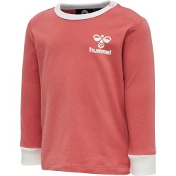тениска,детски,тениски,hummel,maui,long,sleeve,t,shirt,orange,pink,(faded,rose)