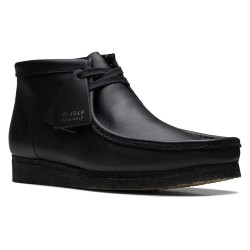 Обувки Clarks shoes Wallabee boots - Black (Black Leather) обувки,дамски,боти,дамски,високи,обувки,за,ходене,clarks,shoes,wallabee,boots,black,(black,leather)