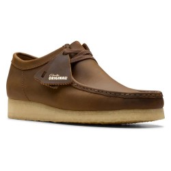 обувки,мъжки,обувки,дамски,обувки,clarks,shoes,wallabee,boat,shoes,brown,(beeswax,leather)