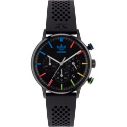 Часовник Adidas AOSY23 40 mm watch - Silver (Black / Black / Mineral) часовник,часовници,adidas,aosy23,40,mm,watch,silver,(black,black,mineral)