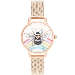 часовник,часовници,olivia,burton,ob16wl90,30,mm,watch,golden,(pink,multicolor,mineral)