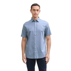 риза,с,къс,ръкав,мъжки,ризи,tom,tailor,fitted,structured,short,sleeve,shirt,dove,blue,(blue)