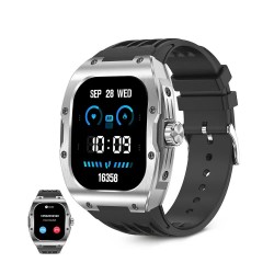 часовници,ksix,hero,amoled,smartwatch,silver,(black)