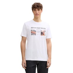 тениска,мъжки,тениски,tom,tailor,1045039,photo,print,short,sleeve,t,shirt,white,(white)