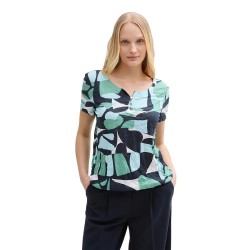 тениска,дамски,тениски,tom,tailor,crincle,alloverprinted,short,sleeve,t,shirt,green,(green,dots,and,shapes,design)