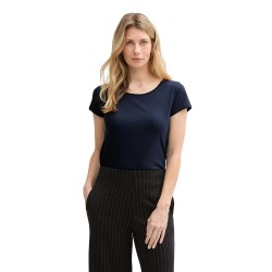 тениска,дамски,тениски,tom,tailor,slub,crew,neck,short,sleeve,t,shirt,sky,captain,blue,(blue)