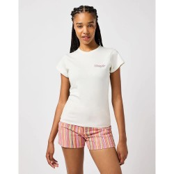 тениска,дамски,тениски,wrangler,shrunken,band,slim,fit,short,sleeve,t,shirt,white,(vintage,white,pink)