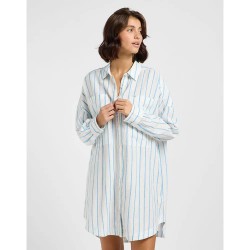 рокля,дамски,поли,и,рокли,lee,112363471,relaxed,fit,long,sleeve,short,dress,white
