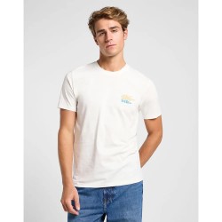 тениска,мъжки,тениски,lee,medium,logo,short,sleeve,t,shirt,white,(ecru)