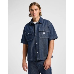 риза,с,къс,ръкав,мъжки,ризи,lee,workwear,loose,fit,short,sleeve,shirt,blue