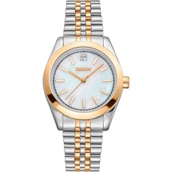 часовник,часовници,dkny,nolita,midi,32,mm,watch,silver,grey,yellow,gold,mother,of,pearl,antique,white,mineral,(golden)