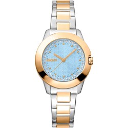 часовник,часовници,dkny,park,ave,logo,30,mm,watch,silver,grey,yellow,gold,turquoise,mineral,(golden)
