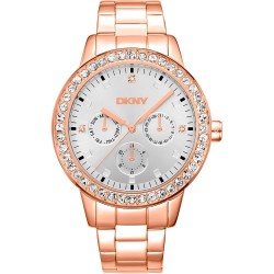 часовник,часовници,dkny,parsons,multi,glitz,40,mm,watch,rose,gold,silver,grey,mineral,(golden)